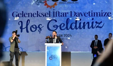 Kayseri OSB Başkanı Mehmet Yalçın, iftar programında konuştu