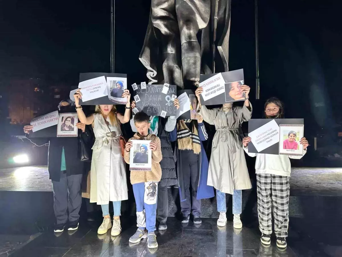 Rize’de Kadına Şiddete Protesto, İlgi Az Kaldı