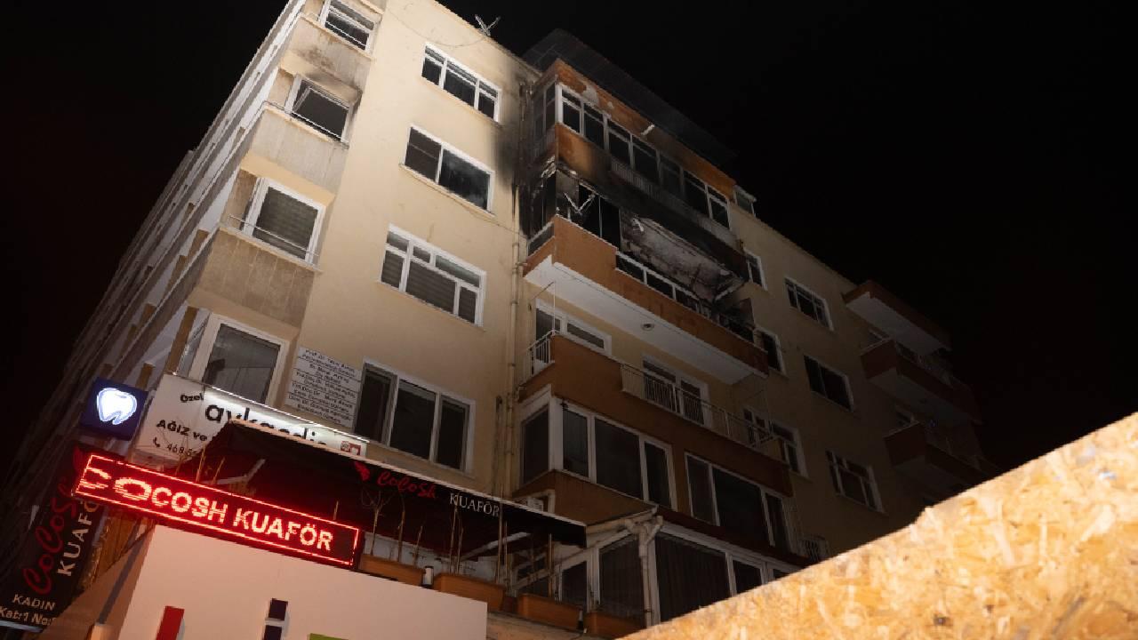 Ankara’da bir apartmanda çıkan yangında 9 kişi dumandan etkilendi